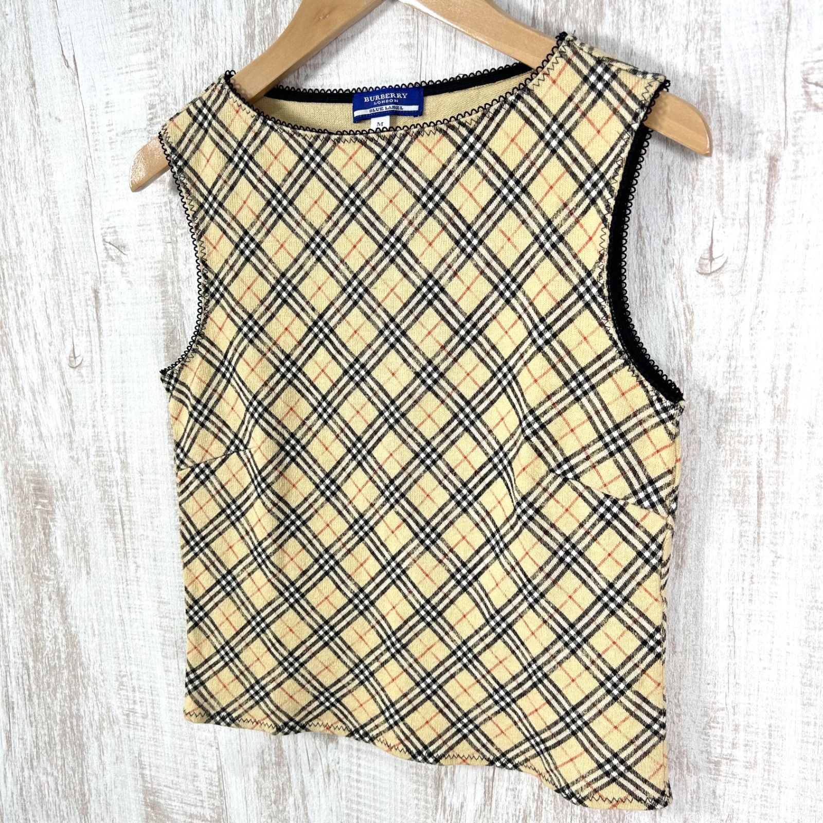 美品 BURBERRY BLUE LABEL バーバリーブルーレーベル 定番カラー ノバ 