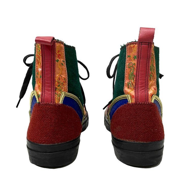 Yohji Yamamoto Pour Homme 95AW 鹿鳴館スニーカー Yohji Yamamoto Pour Homme 95AW 鹿鳴館パッチワークハイカット