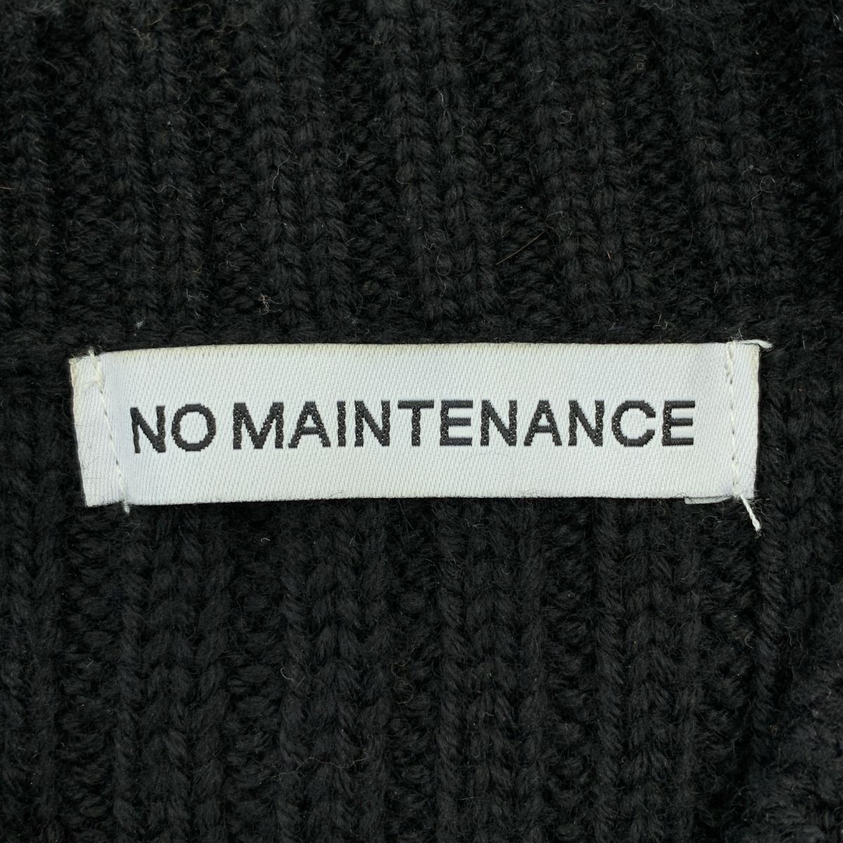NO MAINTENANCE / ノーメンテナンス | FISHERMAN KNIT リブ 