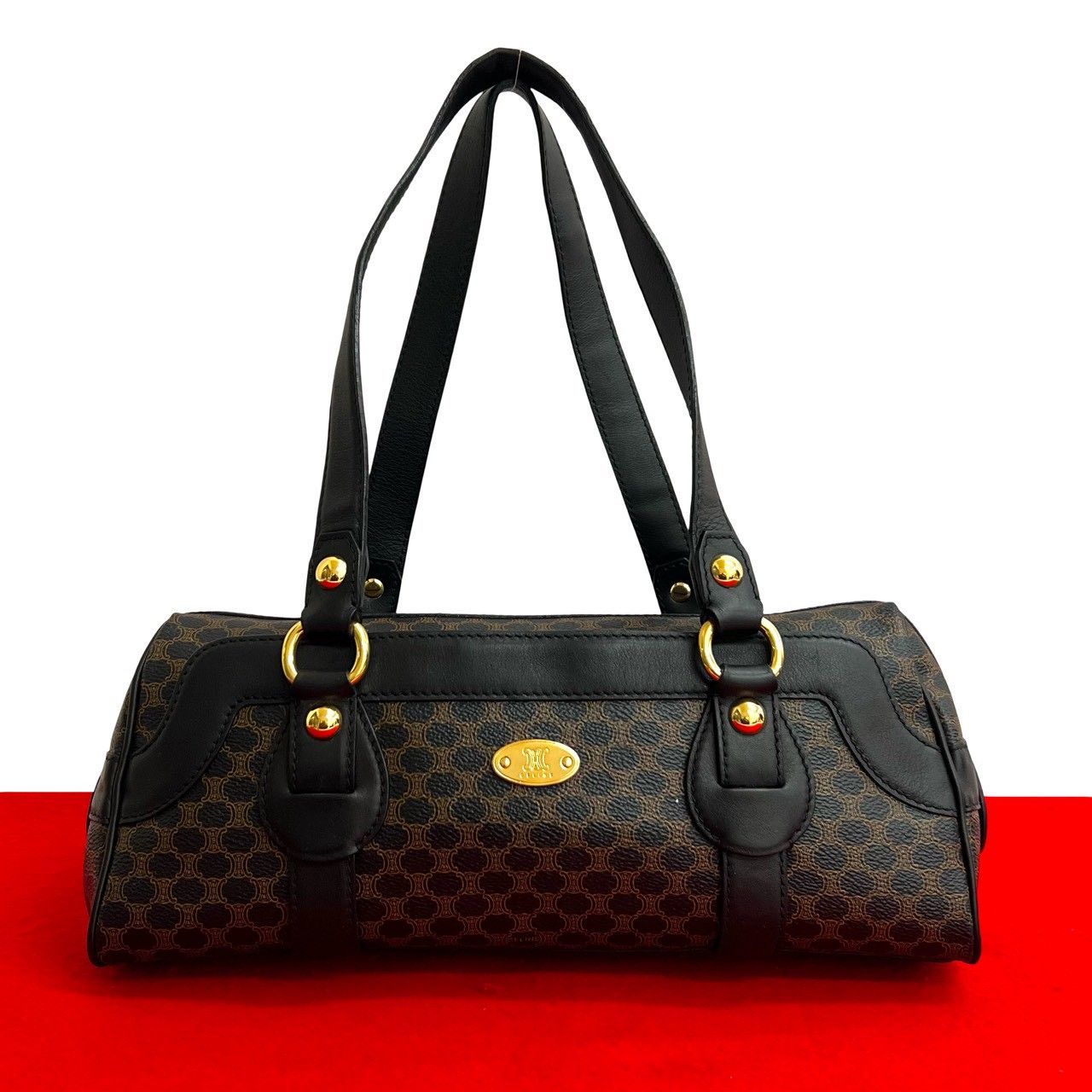 極 美品 CELINE セリーヌ ヴィンテージ マカダム ブラゾン 柄 極 美品 CELINE セリーヌ ヴィンテージ マカダム ブラゾン 柄