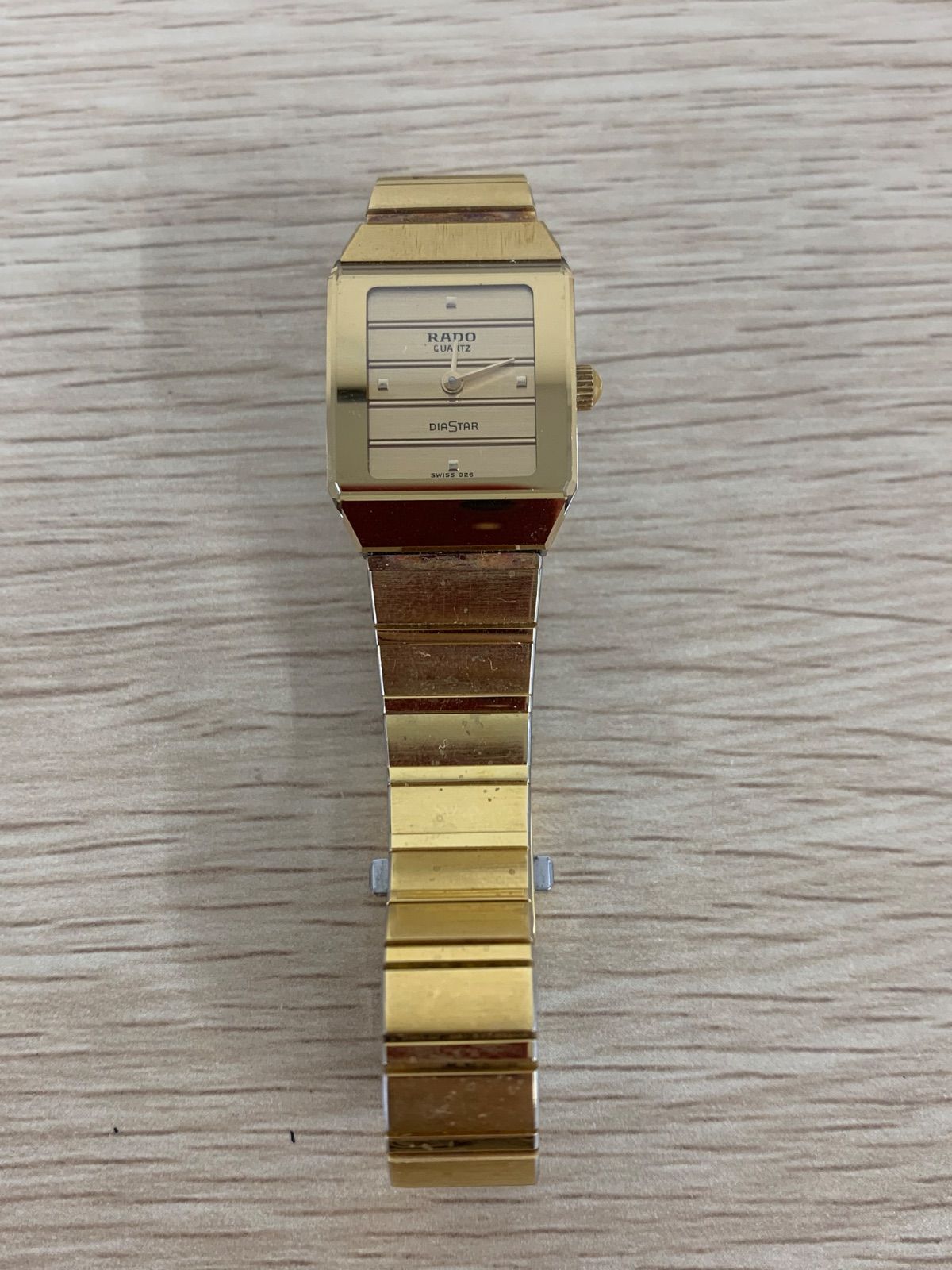 2【不動品】RADO ラドー ダイヤスター ゴールド 腕時計【時計】【0.5