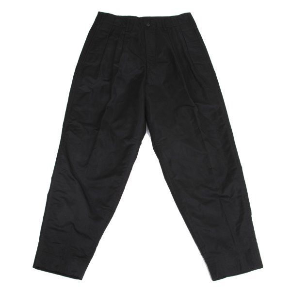 ヨウジヤマモト プールオムYohji Yamamoto POUR HOMME キルティングライニングナイロンテーパードパンツ 黒M ヨウジヤマモト プールオムYohji Yamamoto POUR HOMME キルティング