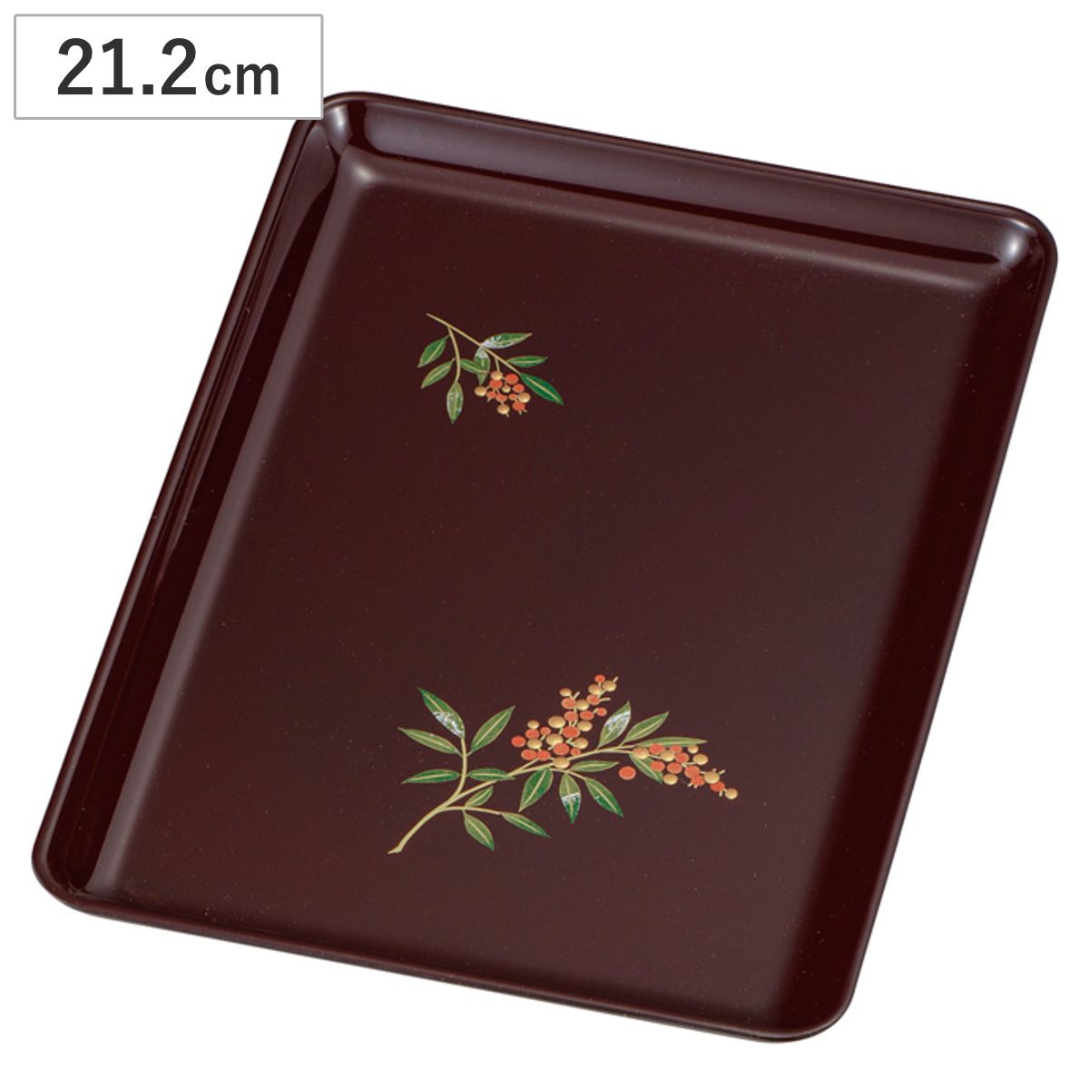 盆 名刺盆 大 南天 （ 21.2cm ランチトレー トレイ トレー お盆 膳