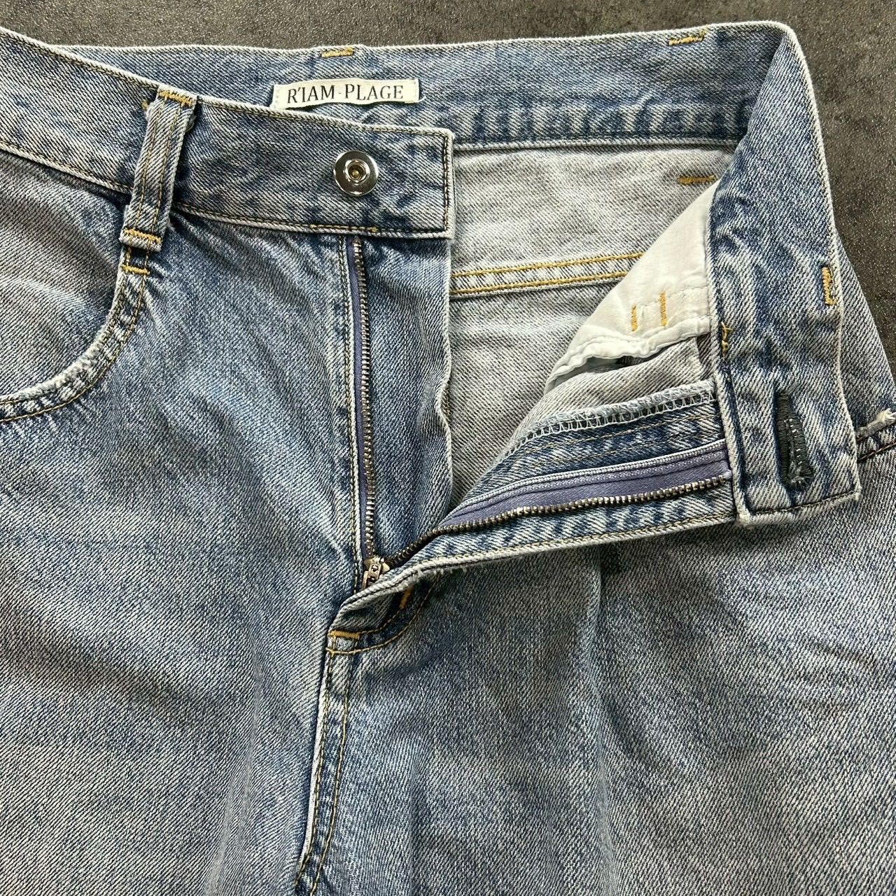 日本製 R'IAM Plage Denim Jeans Wide リアムプラージュ ワイド デニム