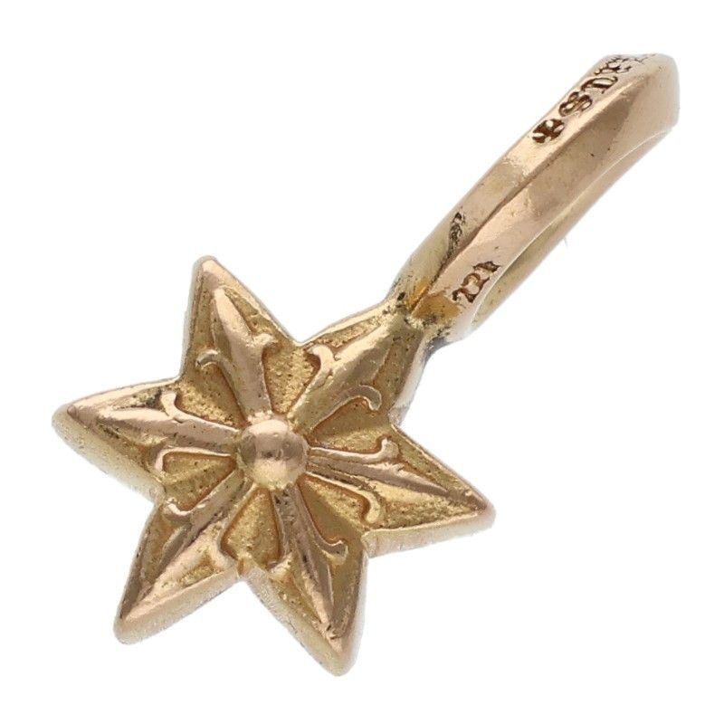 クロムハーツ 22K STACK STAR V2/スタースタックチャーム ゴールド