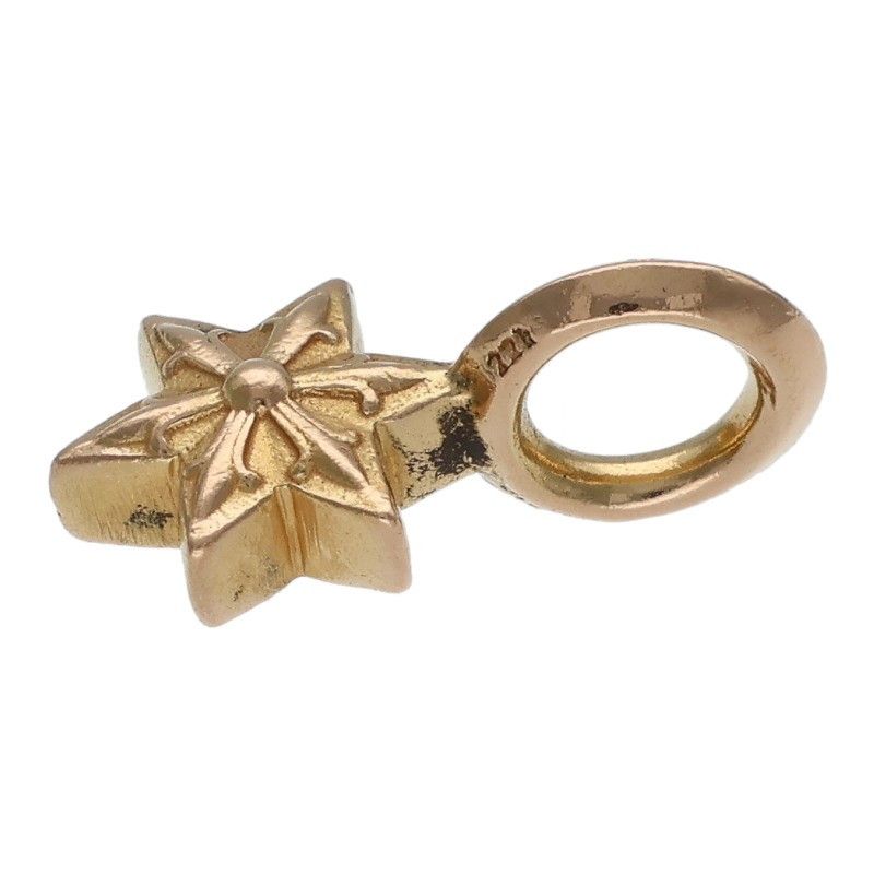 クロムハーツ 22K STACK STAR V2/スタースタックチャーム ゴールド