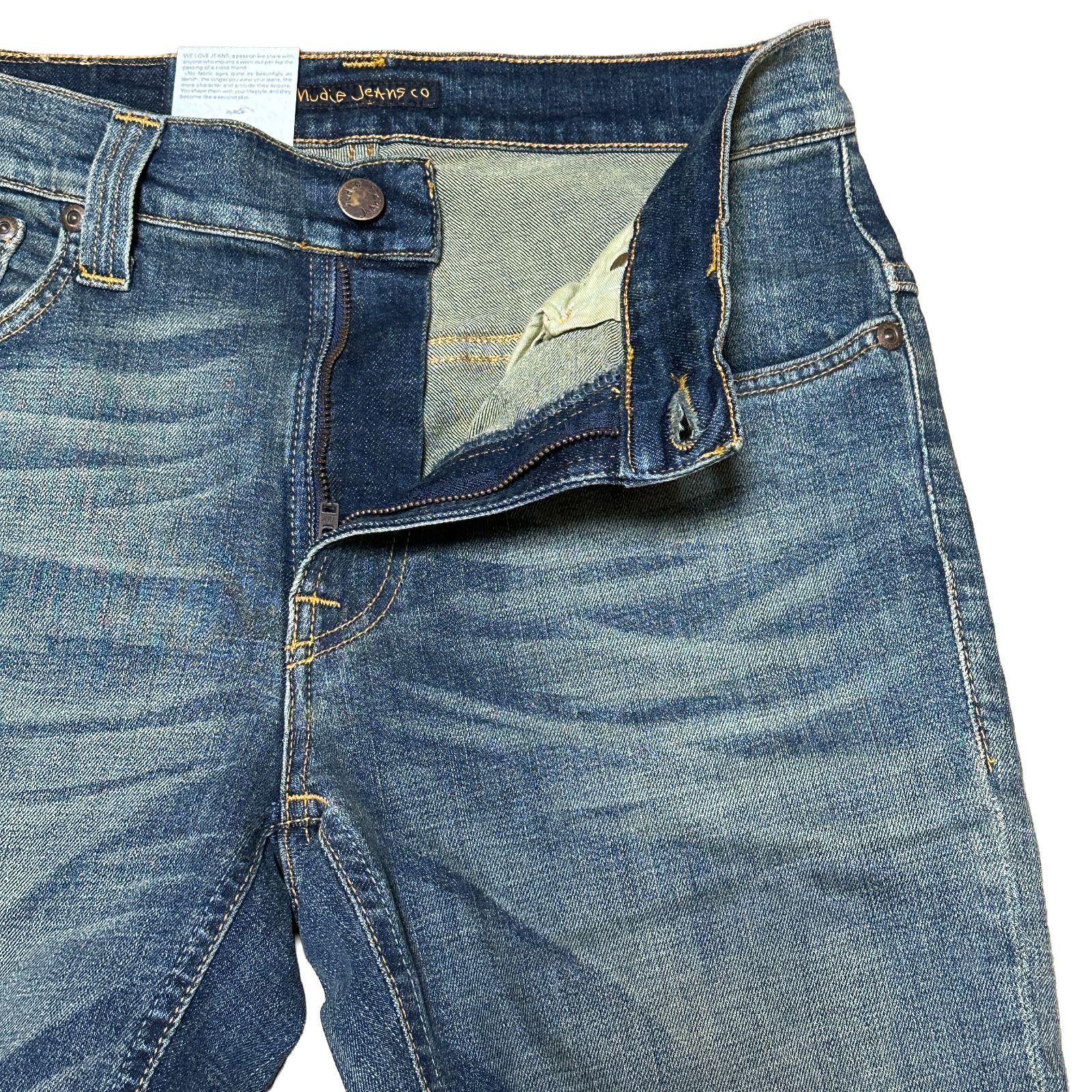 未使用 NUDIE JEANS THIN FINN NJ3417 made in ITALY スリム 