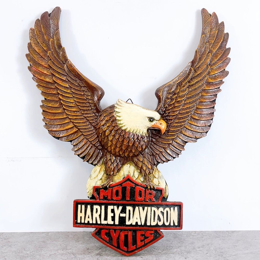 希少 ノベルティ 60's〜 ヴィンテージ ハーレー イーグル クッション Harley-Davidson® Tour-Pak Luggage - Smooth Vinyl, Multi-Fit Item