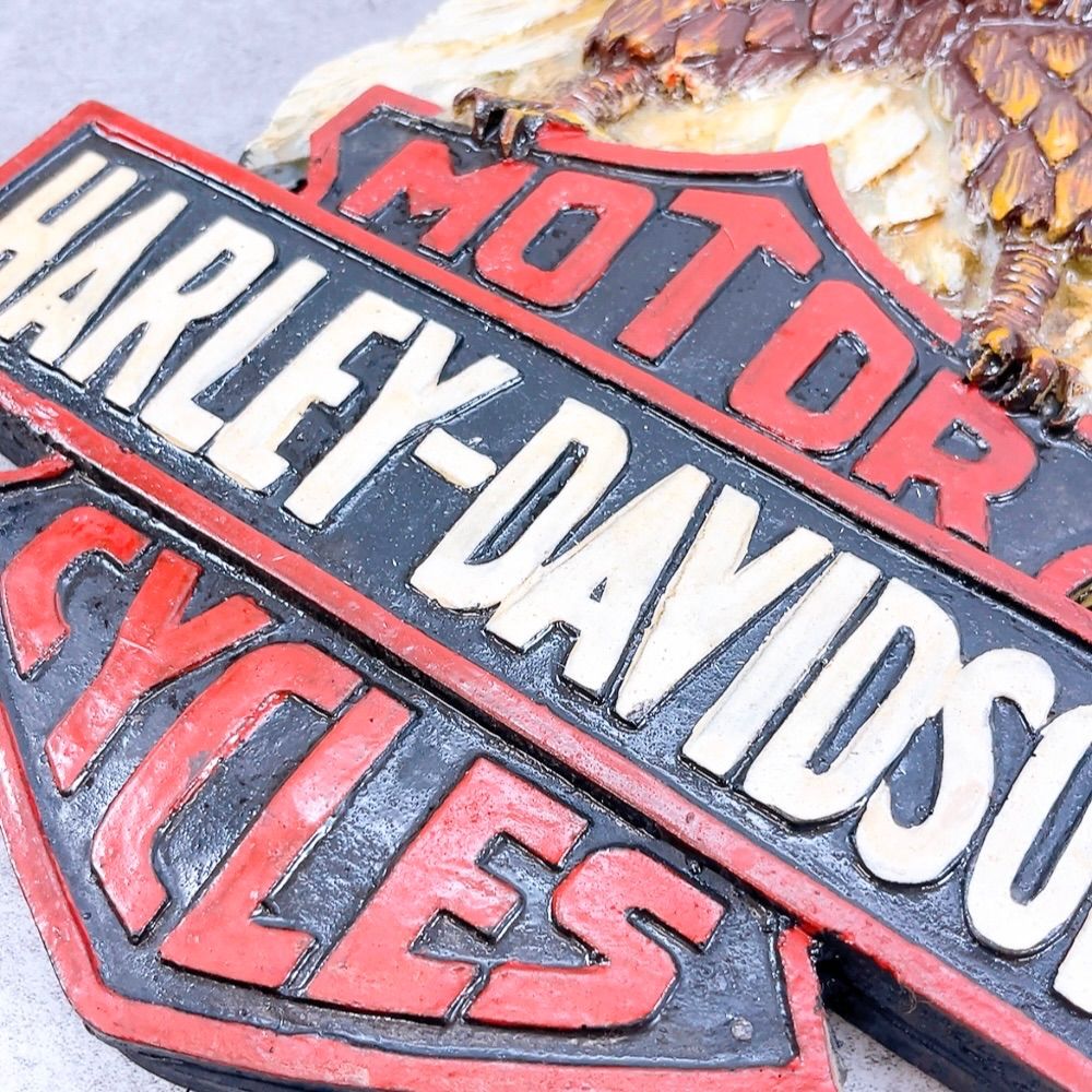 HARLEY−DAVIDSON イーグル壁掛け H-958 HARLEY-DAVIDSON イーグル 壁掛けオブジェ ビンテージ風 レッド