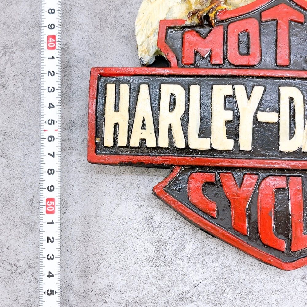 H-958 HARLEY-DAVIDSON イーグル 壁掛けオブジェ ビンテージ風 レッド