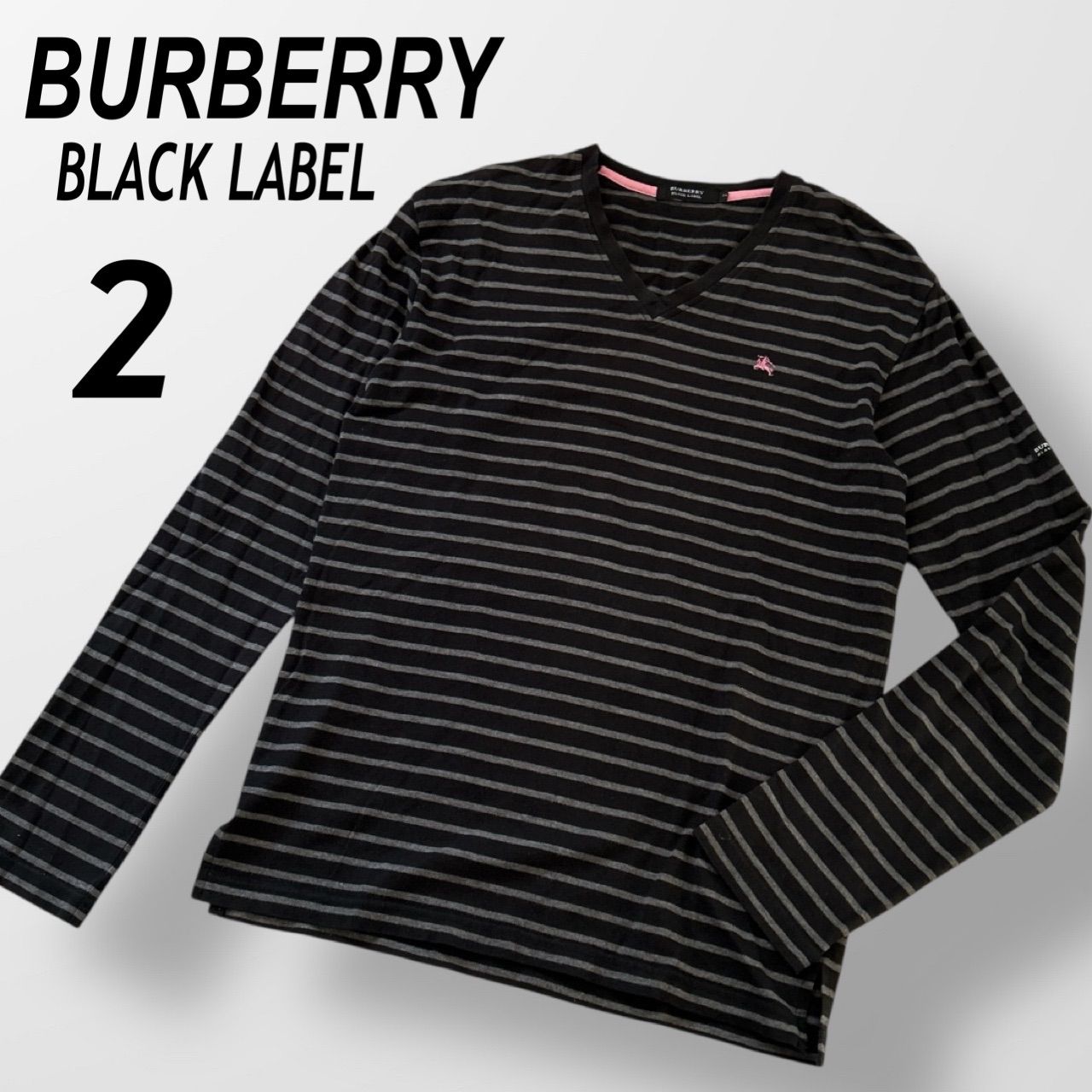 BURBERRY BLACK LABEL バーバリーブラックレーベル メンズ 長袖Tシャツ 