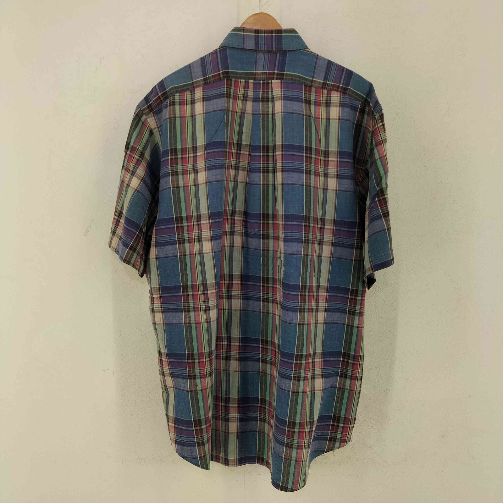 ラルフローレン RALPH LAUREN マドラス BD シャツ メンズ import：L 