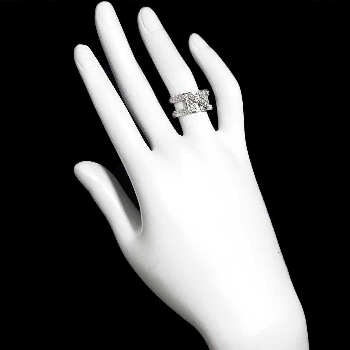 ショーメ CHAUMET ジュ ドゥ リアン #50 リング ダイヤ K18 WG 