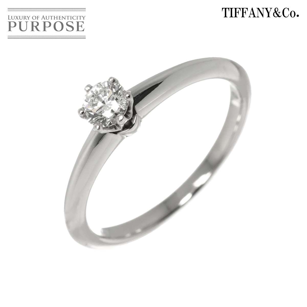 ティファニー TIFFANY&CO. ソリティア ダイヤ 0.25ct H/VVS2/3EX 12号 