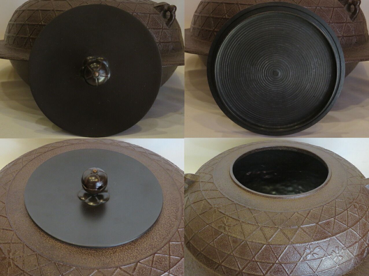 決算）山形県 佐藤浄清作 桜川地紋 透木釜 桜透木付 茶道具【税込