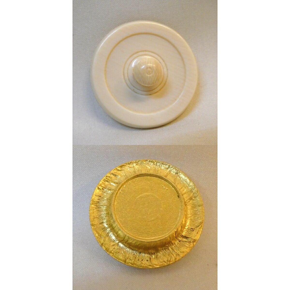 唐物・大名物写】松本鐵山作 利休丸壷 茶入 藤種緞子 鉄山 茶道具