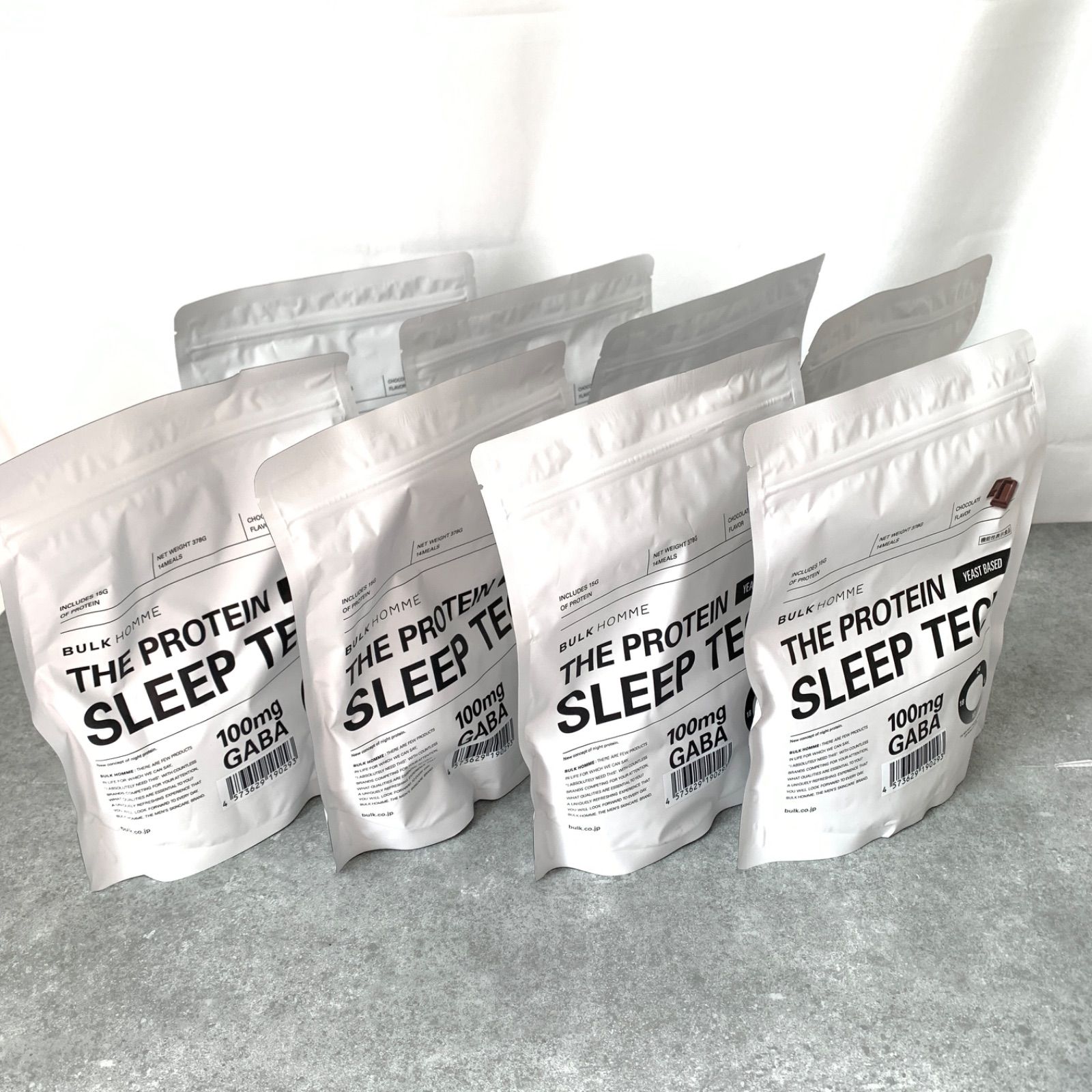未開封品】BULK HOMME バルクオム ザプロテイン SLEEP TECH 14食分×8袋 