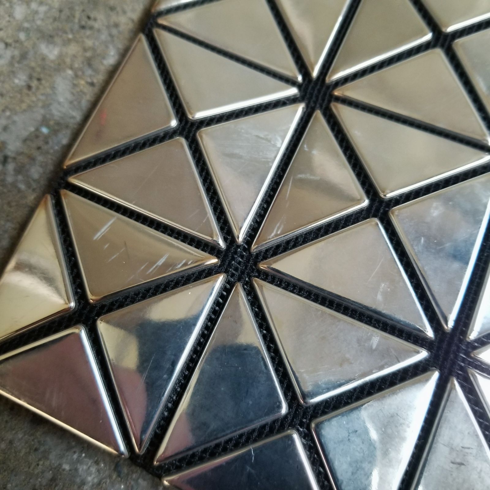 BAOBAO ISSEY MIYAKE PLATINUM トートバッグ シルバー バオバオ