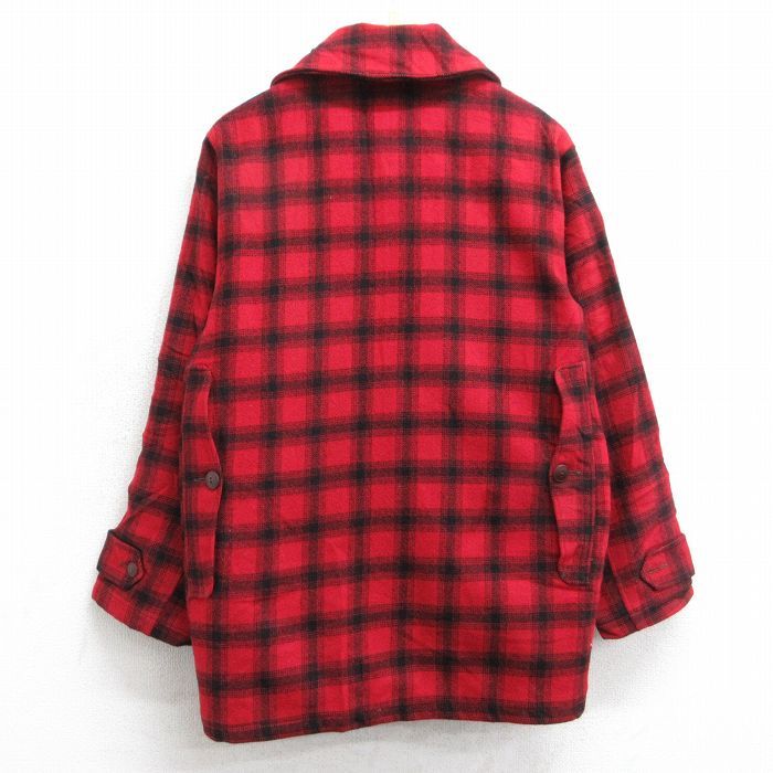 M/古着 ウールリッチ 長袖 ウール ジャケット メンズ 80年代 80s マッキーノ 赤他 チェック 内側キルティング【spe】 25dec27 ウールリッチ WOOLRICH 長袖 50年代 古着50\u0027sウールリッチ|ブラウン×ベージュ×グリーン長袖メンズチェックビンテージウールシャツ・マッキーノジャケットWoolrich MUJIN
