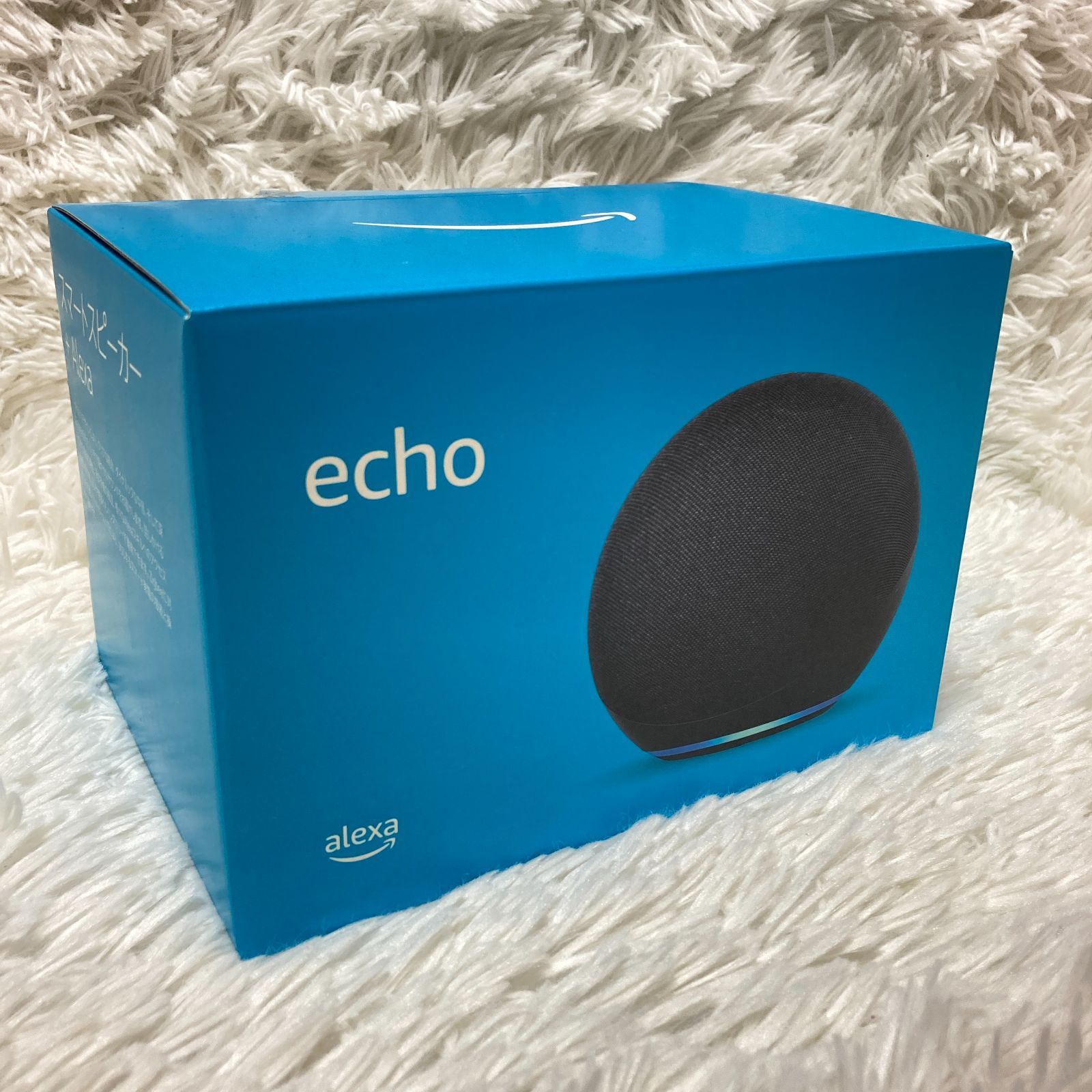 【美品】Amazon　Echoエコー(第4世代) 黒　 本体　スピーカー Amazon「Echo」第4世代機レビュー。球体が奏でる新時代のサウンド