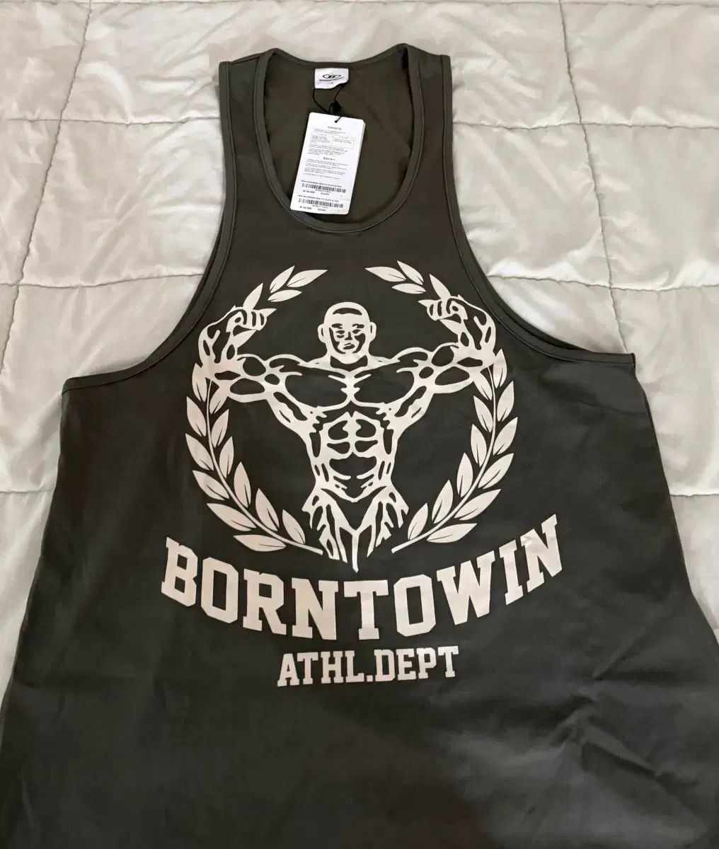 BORN TO WIN レイあんさんぶるスターズ！！(あんスタ) ノースリーブ (ディープ フィット) カーキ