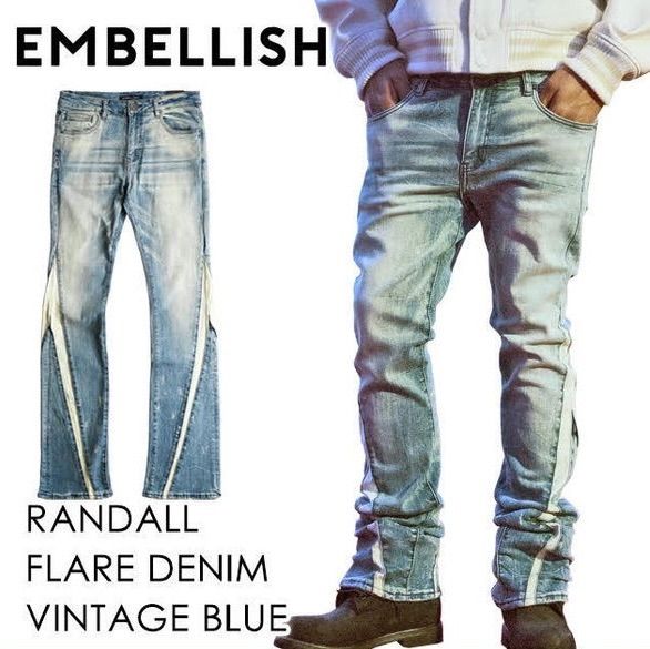 Embellish NYC RANDALL FLARE DENIM ストレッチフレアデニムパンツ 