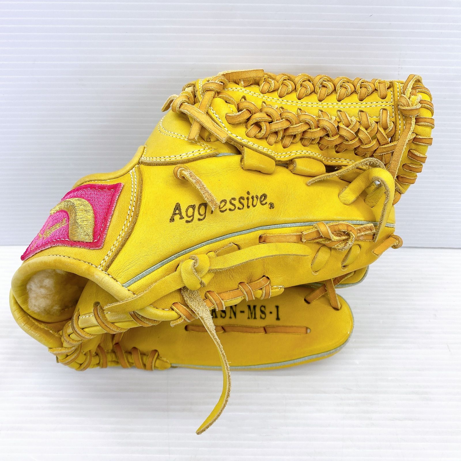 □ 久保田 Slugger スラッガー 軟式用 グローブ イエロー KSN-MS-1 内