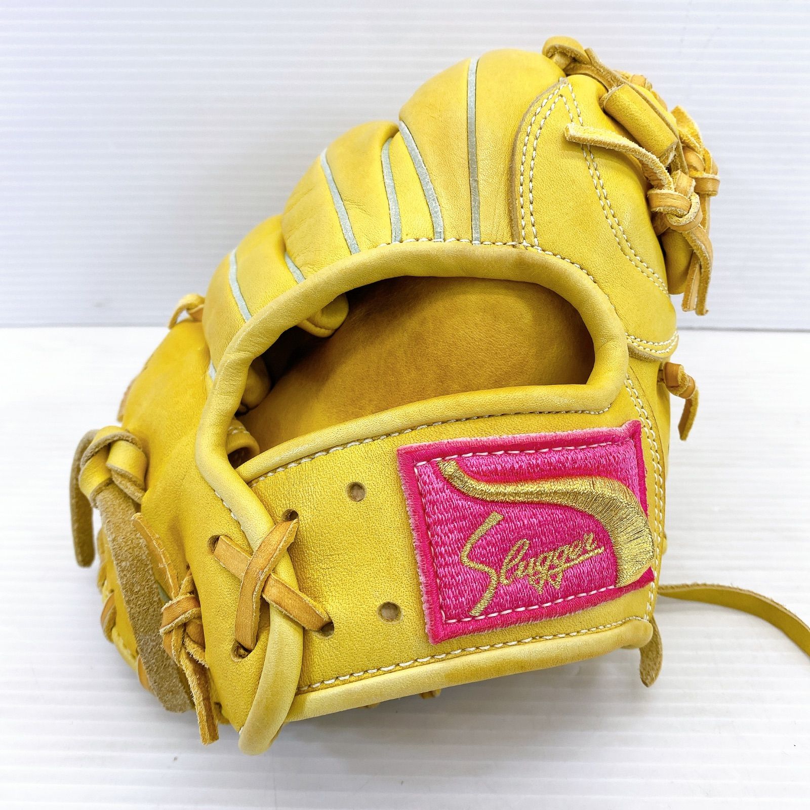 □ 久保田 Slugger スラッガー 軟式用 グローブ イエロー KSN-MS-1 内