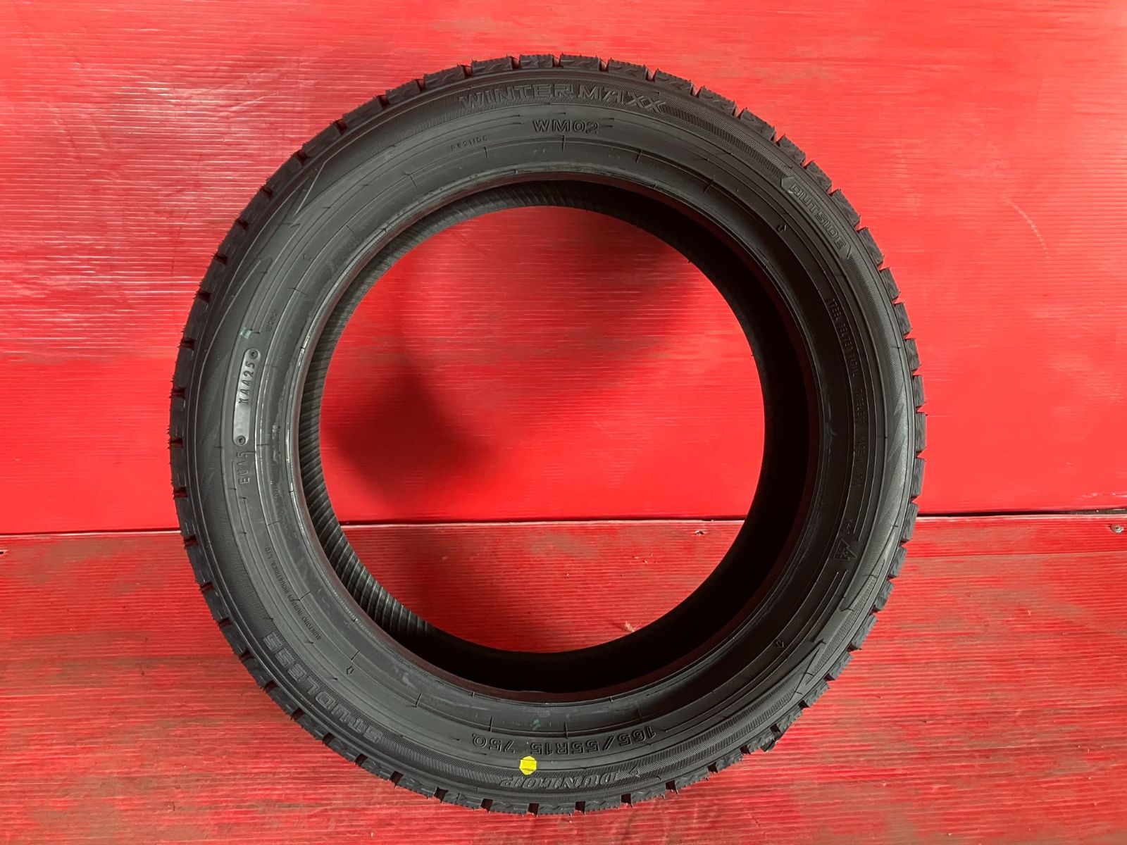 新古品スタッドレスタイヤ【165/55R15 DUNLOP WM02】 4本SET 【公式通販】