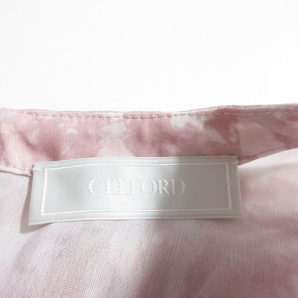 美品 25SS CELFORD セルフォード ボウタイプリーツワンピース