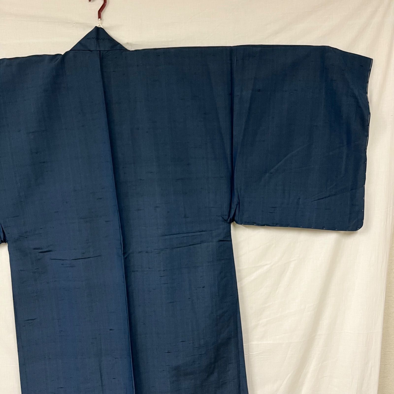 未使用品】 美品 メンズ 和達人 羽織 きもの 紳士 正絹 シルク 紬