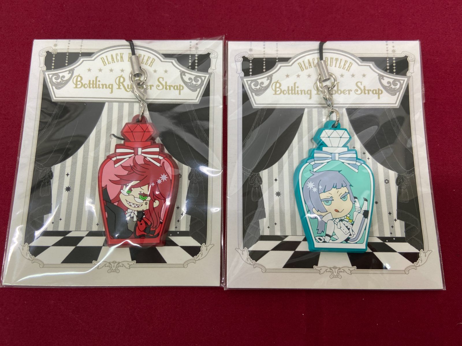 未開封】 黒執事 瓶詰め ラバーストラップ オフィシャルショップ限定