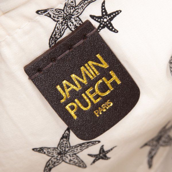 ジャマンピュエッシュJAMIN PUECH ラフィアショルダーバッグ 緑