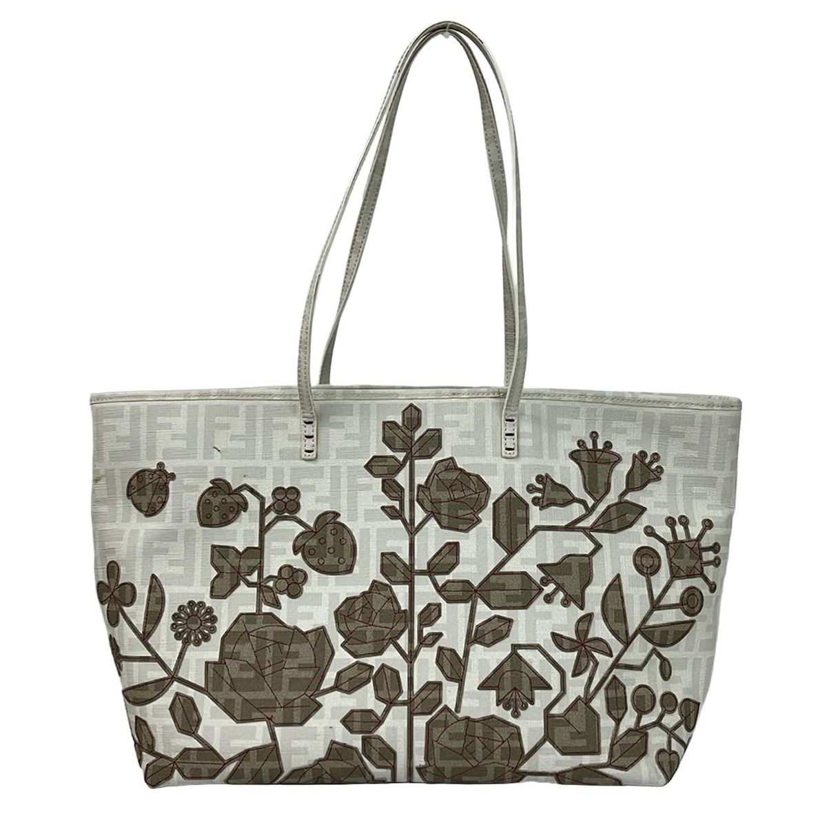 FENDI(フェンディ) ショルダーバッグ ズッカ柄 8BH185 アイボリー 