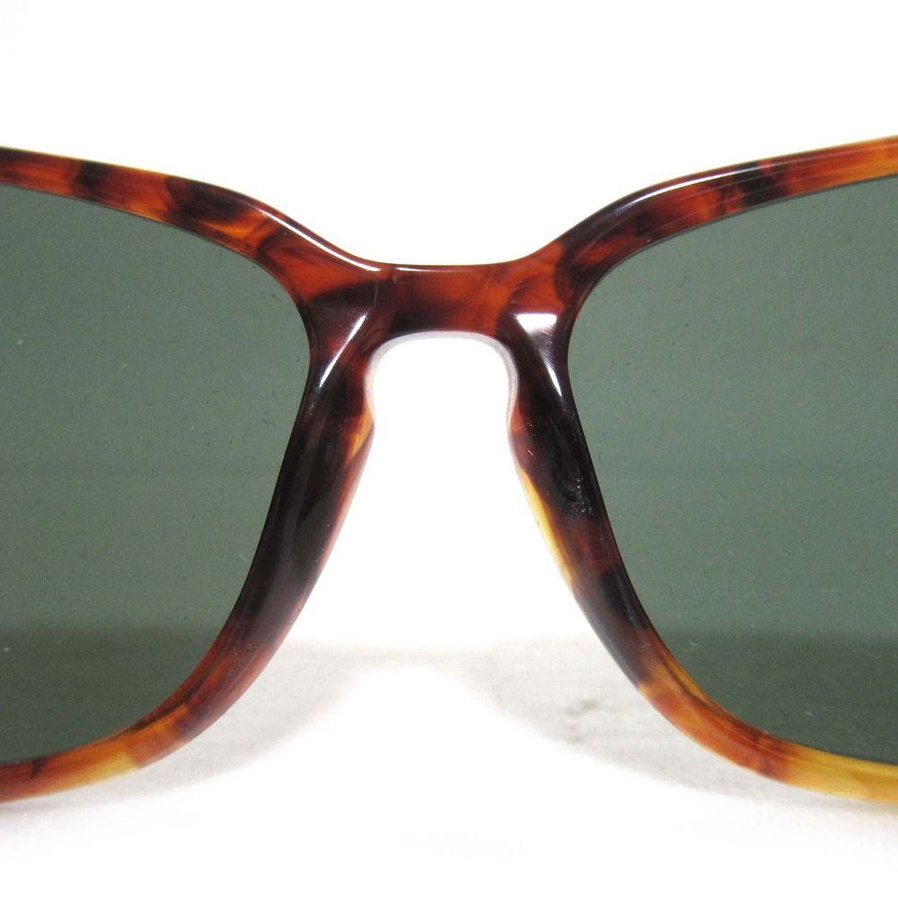 美品 Ray-Ban レイバン Bu0026L ボシュロム社製 度なし べっ甲柄 セルフレーム フルリム ウェリントン サングラス W1944 ブラウン メンズ 古着 中古 USED