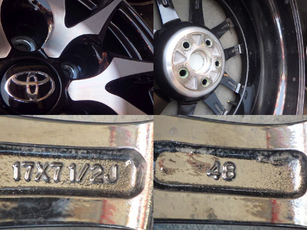 3544】A送料無料△TOYOTA GR86純正△17x7.5J 5穴 100 +48△4本