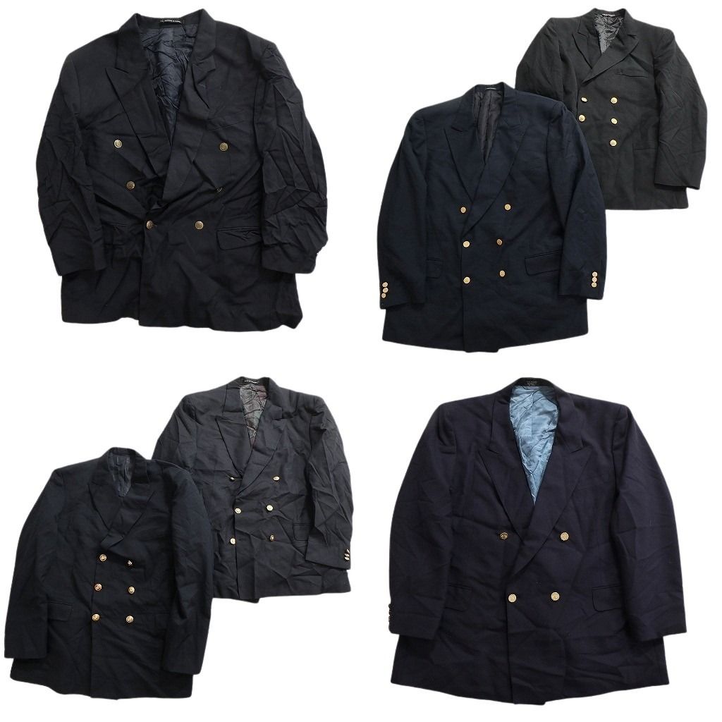 古着卸 まとめ売り 紺ブレザー ダブルブレスト テーラード ジャケット 6枚セット (メンズ 44 /46 ) フォーマル 金ボタン 中古 古着 ND7636 古着卸 まとめ売り ～70\u2019S ユニオンチケット テーラード ジャケット 5枚セット (メンズ 40 ) ダブルブレスト チェック柄 中古 古着  ND7631 | フリマアプリ ラクマ