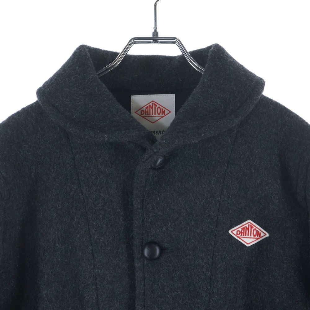 DANTON (ダントン) 丸襟 ウールモッサ ジャケット グレー JD-8237 WOM