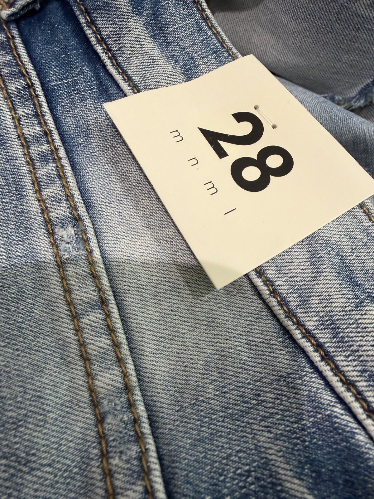 mnml X1 ダメージ加工ストレッチスキニーデニムパンツ 【ヴィンテージ