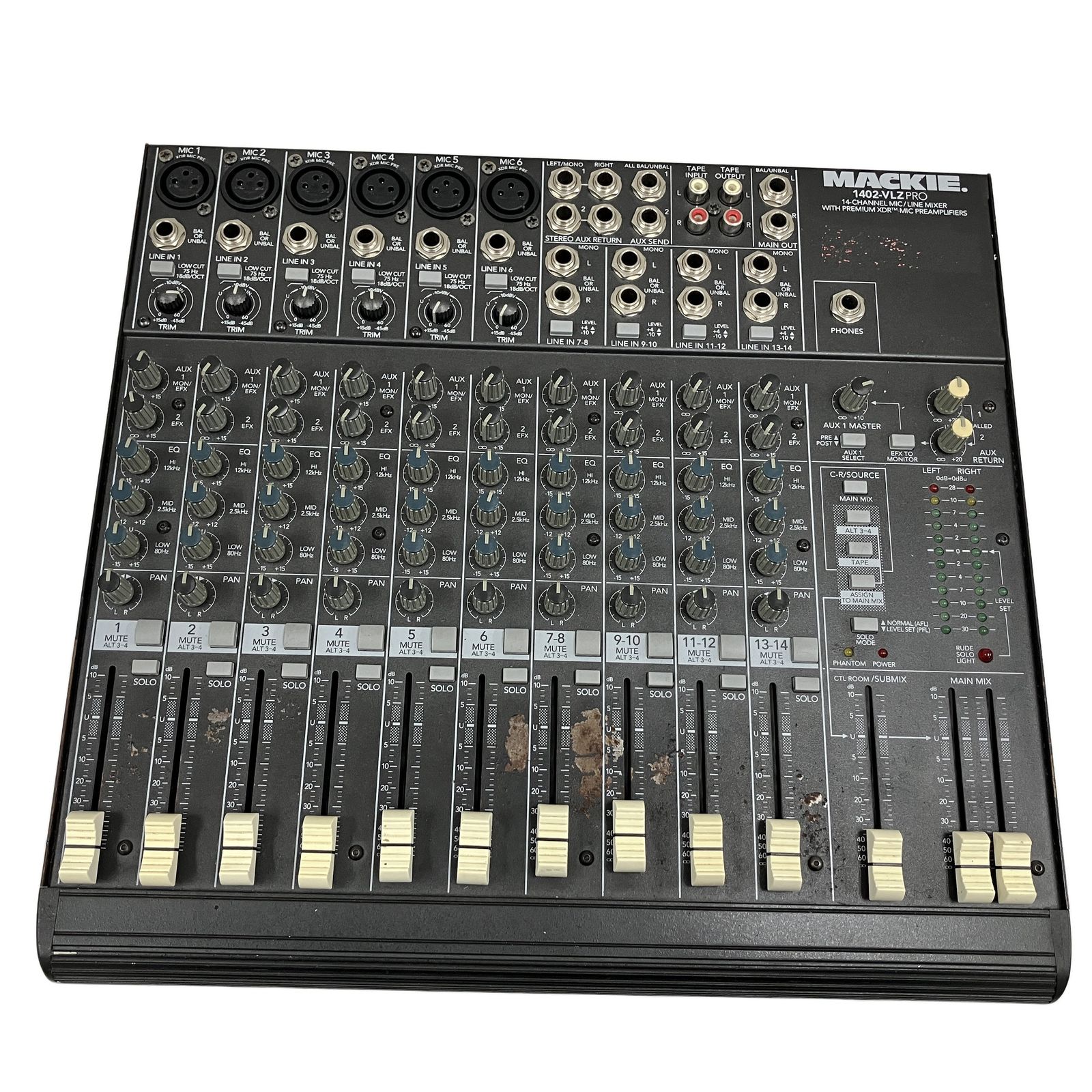 MACKIE マッキー 1402-VLZ アナログミキサー PA機器 14ch 楽器・機材 MACKIE マッキー 1402-VLZ アナログミキサー PA機器 14ch