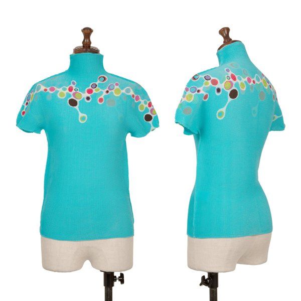 イッセイミヤケ ミーISSEY MIYAKE me カラフルドットプリント