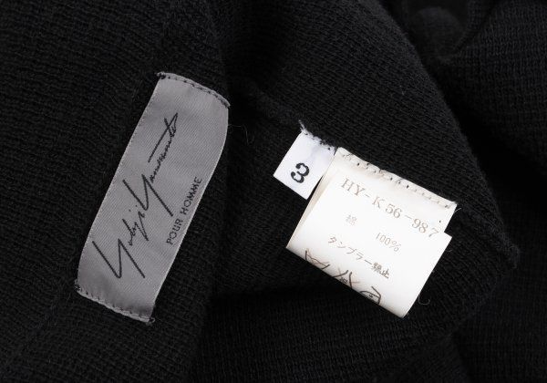 ヨウジヤマモトプールオムYohji Yamamoto POUR HOMME コットンニット3B