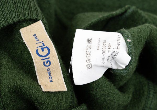 ロメオジリROMEO GIGLI JEANS 圧縮ウールクロップドカーディガン 緑S位