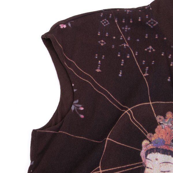 ヴィヴィアンタムVIVIENNETAM 仏陀プリントパワーネットノースリーブ