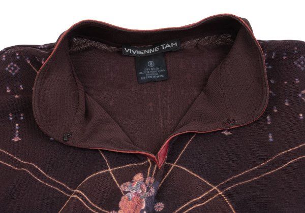 ヴィヴィアンタムVIVIENNETAM 仏陀プリントパワーネットノースリーブ