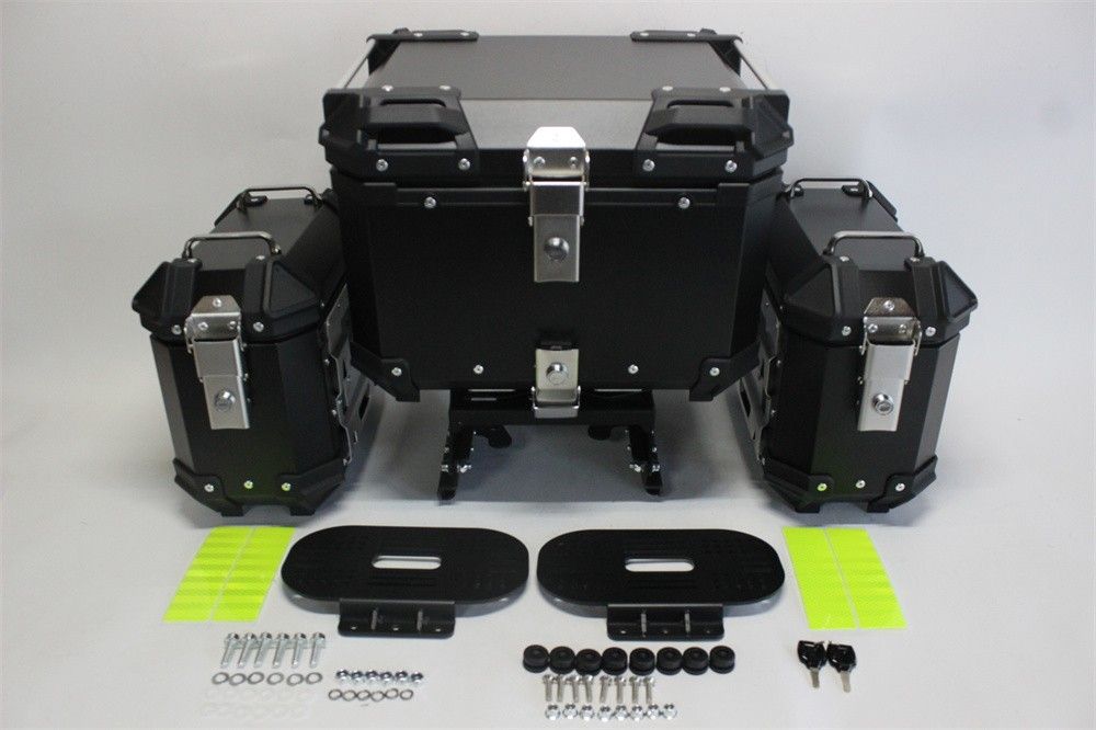 PG-1 pg-1 前後調整可 リアキャリア& サイドキャリア& 18LサイドBOX& 45LリアBOX5点セット黒