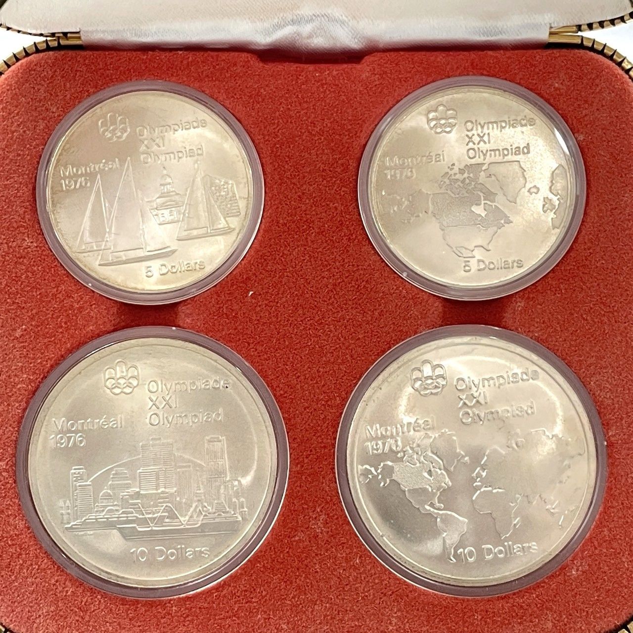 ☆カナダ モントリオール オリンピック 記念925銀貨 5ドル 10ドル 4枚 
