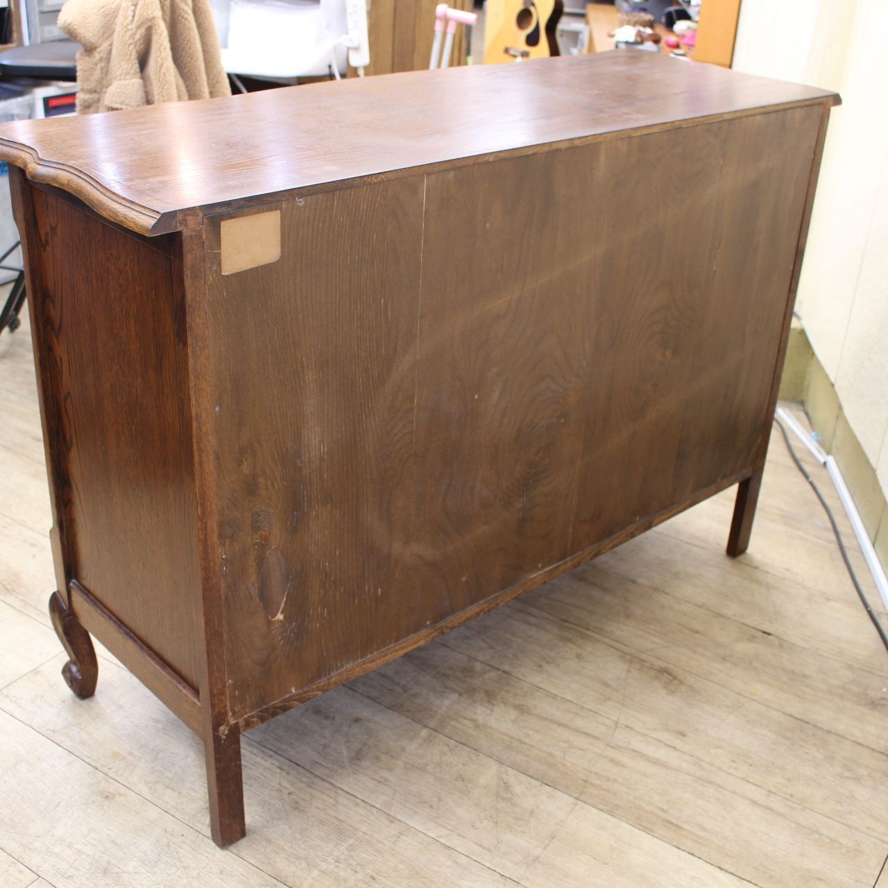 736)三越家具「ブルージュ/Brugge」シリーズの4段8杯ワイドチェスト