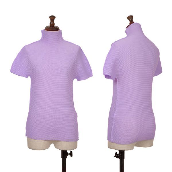 極美品)me ISSEY MIYAKE プリーツハイネックカットソー 洗える