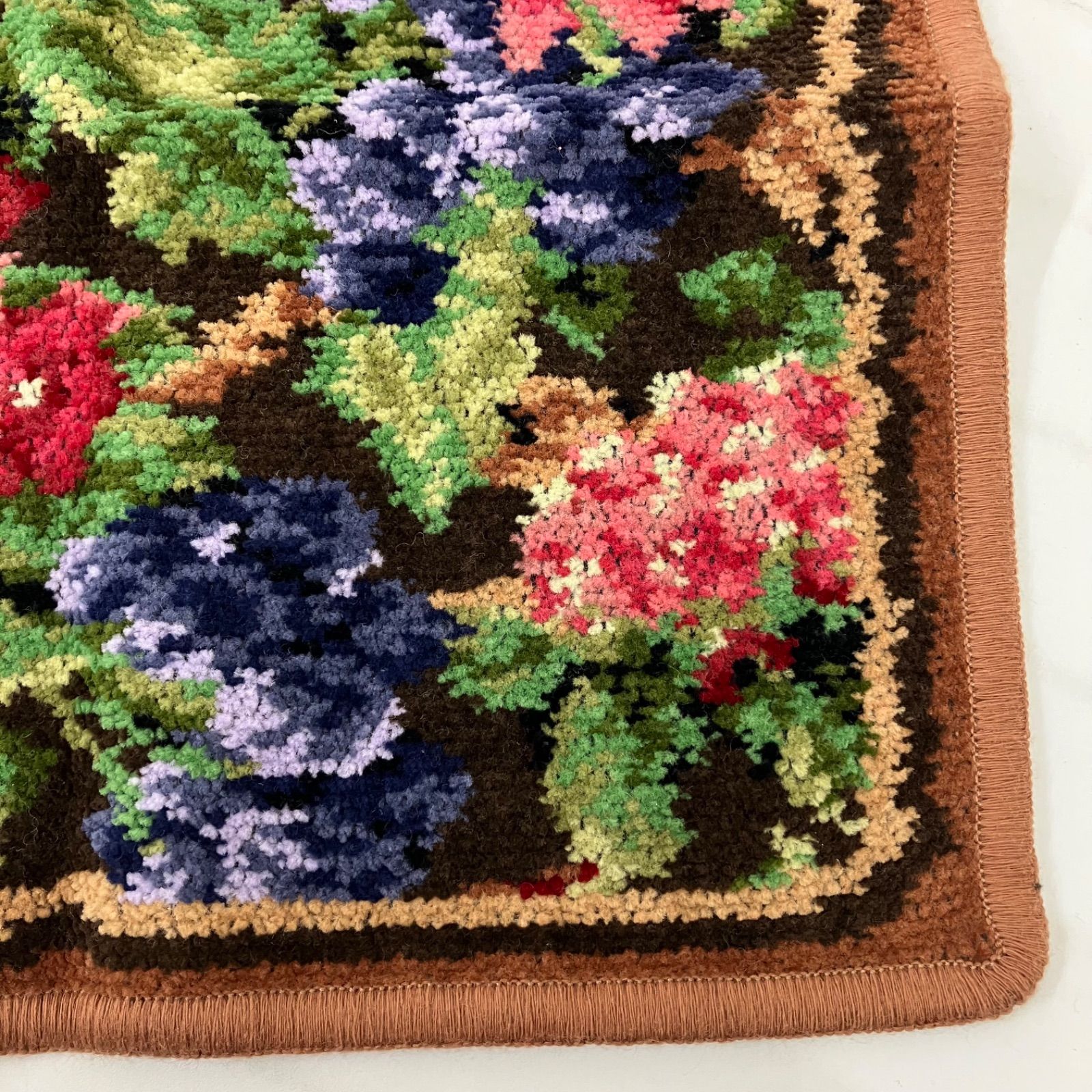 9118 FEILER フェイラー ハンカチ シュニール織り シール付き ブラウン